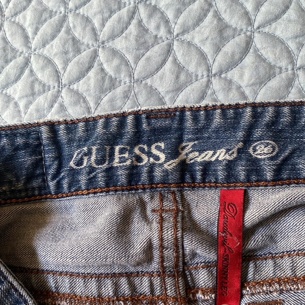 Vintage Guess Jeans Daredevil Skinny Leg size 26 - Picture 2 of 9